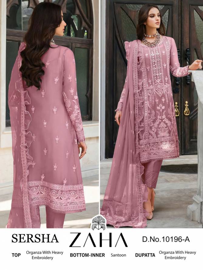 Zaha Sersha Vol 1 Designer Organza Pakistani Suits Catalog